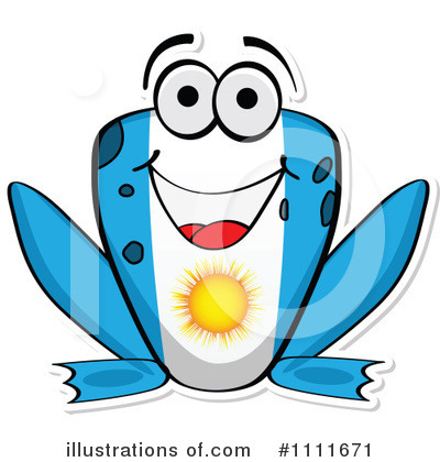 Flag Frog Clipart #1111671 by Andrei Marincas