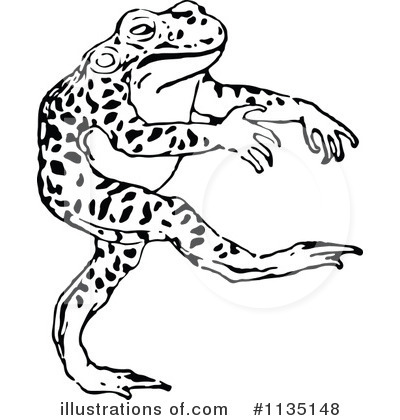Royalty-Free (RF) Frog Clipart Illustration by Prawny Vintage - Stock Sample #1135148