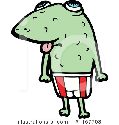 Royalty-Free (RF) Frog Clipart Illustration by lineartestpilot - Stock Sample #1167703