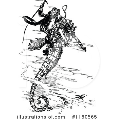 Seahorse Clipart #1180565 by Prawny Vintage