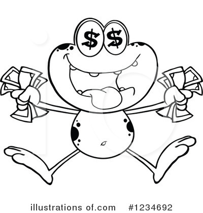 Royalty-Free (RF) Frog Clipart Illustration by Hit Toon - Stock Sample #1234692