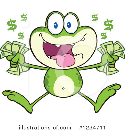 Royalty-Free (RF) Frog Clipart Illustration by Hit Toon - Stock Sample #1234711