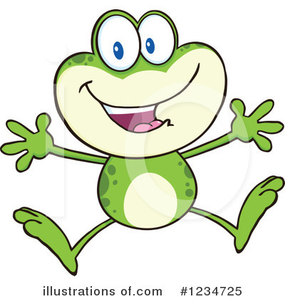Royalty-Free (RF) Frog Clipart Illustration by Hit Toon - Stock Sample #1234725