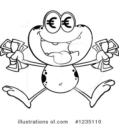 Royalty-Free (RF) Frog Clipart Illustration by Hit Toon - Stock Sample #1235110