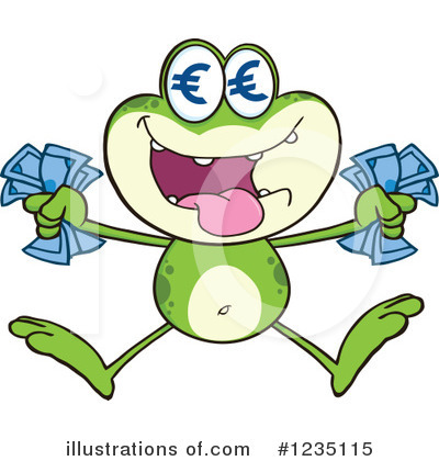 Royalty-Free (RF) Frog Clipart Illustration by Hit Toon - Stock Sample #1235115