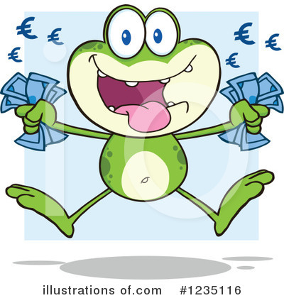 Royalty-Free (RF) Frog Clipart Illustration by Hit Toon - Stock Sample #1235116
