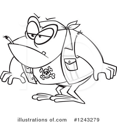 Royalty-Free (RF) Frog Clipart Illustration by toonaday - Stock Sample #1243279