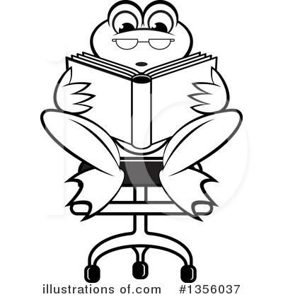 Reading Clipart #1356037 by Lal Perera