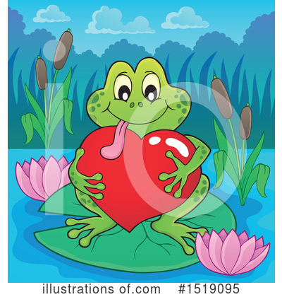 Royalty-Free (RF) Frog Clipart Illustration by visekart - Stock Sample #1519095