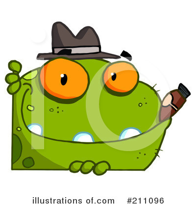 Royalty-Free (RF) Frog Clipart Illustration by Hit Toon - Stock Sample #211096