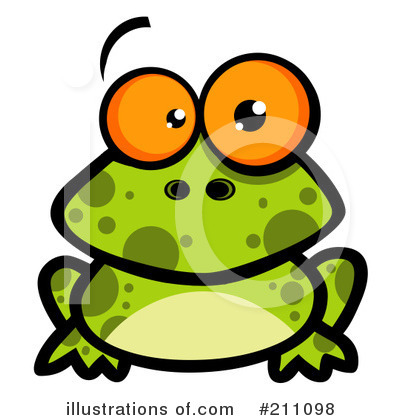 Royalty-Free (RF) Frog Clipart Illustration by Hit Toon - Stock Sample #211098