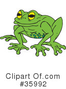 Frog Clipart #35992 by Dennis Holmes Designs