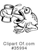 Frog Clipart #35994 by Dennis Holmes Designs