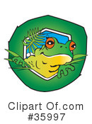 Frog Clipart #35997 by Dennis Holmes Designs