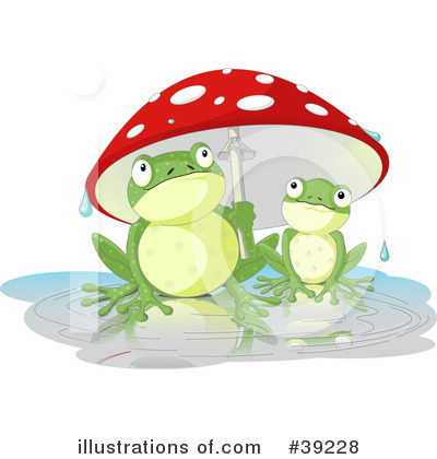 Royalty-Free (RF) Frog Clipart Illustration by Pushkin - Stock Sample #39228