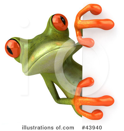 Royalty-Free (RF) Frog Clipart Illustration by Julos - Stock Sample #43940