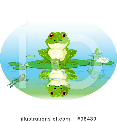 Royalty-Free (RF) Frog Clipart Illustration by Pushkin - Stock Sample #98439