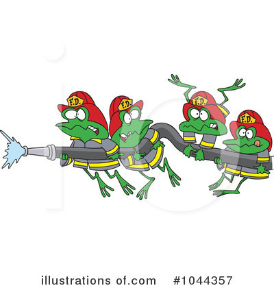Royalty-Free (RF) Frogs Clipart Illustration by toonaday - Stock Sample #1044357