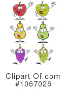 Fruit Characters Clipart #1067026 by Hit Toon