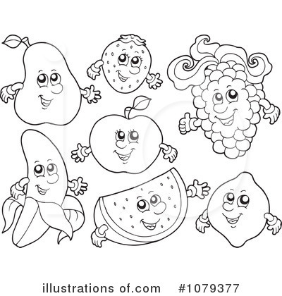 Royalty-Free (RF) Fruit Clipart Illustration by visekart - Stock Sample #1079377