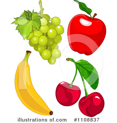 Royalty-Free (RF) Fruit Clipart Illustration by Pushkin - Stock Sample #1108837