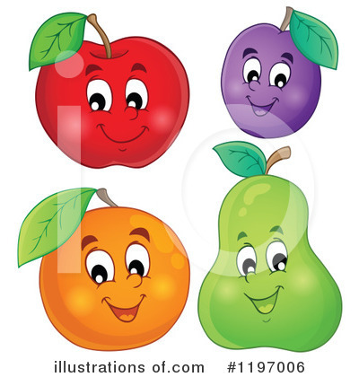 Royalty-Free (RF) Fruit Clipart Illustration by visekart - Stock Sample #1197006