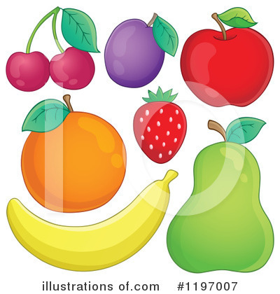 Royalty-Free (RF) Fruit Clipart Illustration by visekart - Stock Sample #1197007