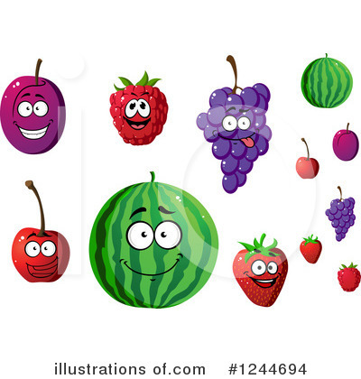 Royalty-Free (RF) Fruit Clipart Illustration by Vector Tradition SM - Stock Sample #1244694