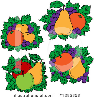 Royalty-Free (RF) Fruit Clipart Illustration by Vector Tradition SM - Stock Sample #1285858