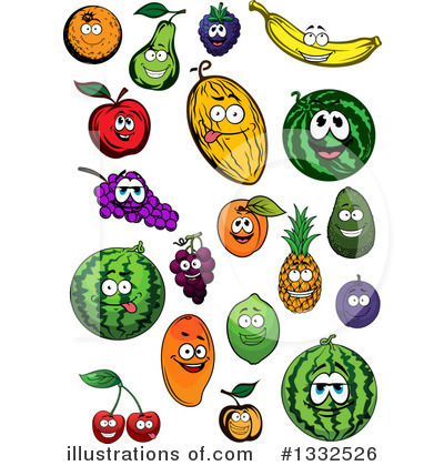 Royalty-Free (RF) Fruit Clipart Illustration by Vector Tradition SM - Stock Sample #1332526