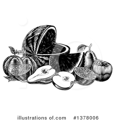 Pears Clipart #1378006 by AtStockIllustration
