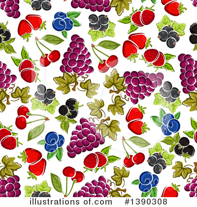 Blueberry Clipart #1390308 by Vector Tradition SM