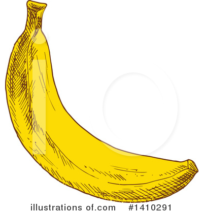 Banana Clipart #1410291 by Vector Tradition SM