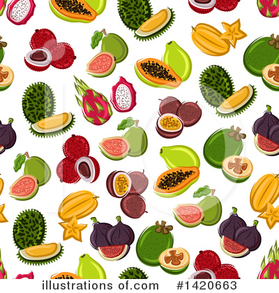 Starfruit Clipart #1420663 by Vector Tradition SM