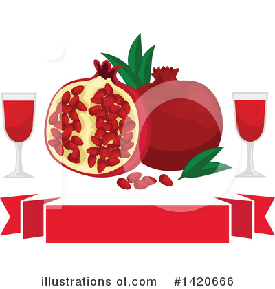 Pomegranate Clipart #1420666 by Vector Tradition SM