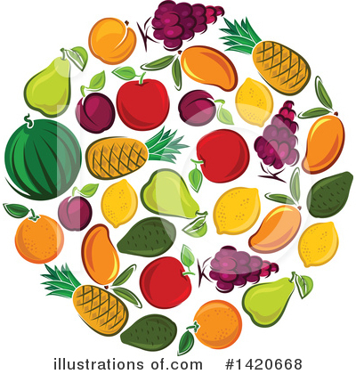Royalty-Free (RF) Fruit Clipart Illustration by Vector Tradition SM - Stock Sample #1420668
