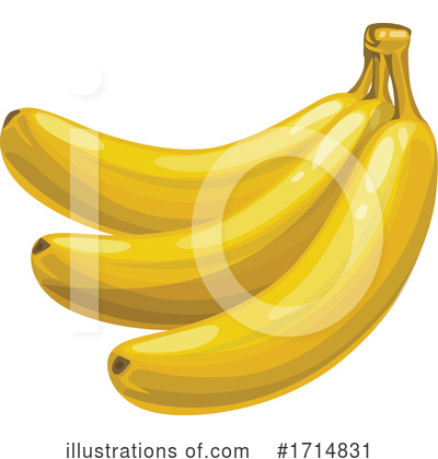 Banana Clipart #1714831 by Vector Tradition SM