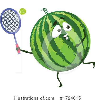 Watermelon Clipart #1724615 by Vector Tradition SM