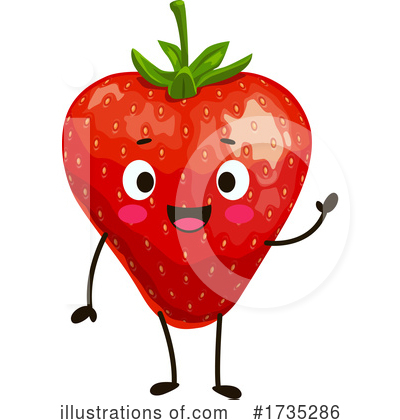 Strawberry Clipart #1735286 by Vector Tradition SM