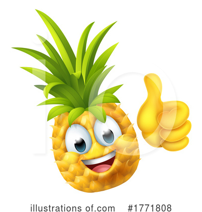 Pineapple Clipart #1771808 by AtStockIllustration