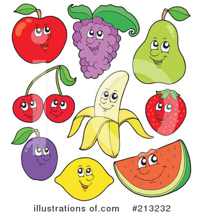 Royalty-Free (RF) Fruit Clipart Illustration by visekart - Stock Sample #213232