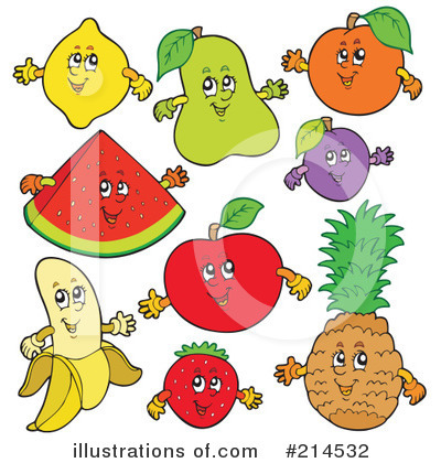 Royalty-Free (RF) Fruit Clipart Illustration by visekart - Stock Sample #214532