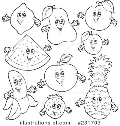 Royalty-Free (RF) Fruit Clipart Illustration by visekart - Stock Sample #231703