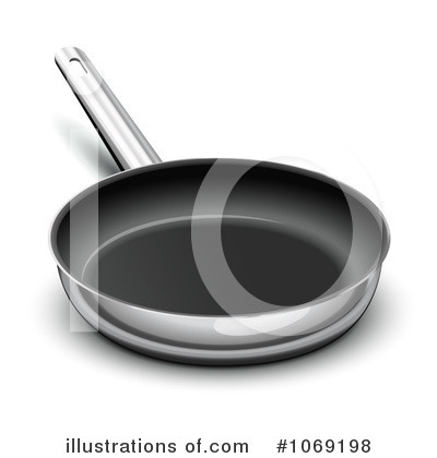 Royalty-Free (RF) Frying Pan Clipart Illustration by Oligo - Stock Sample #1069198