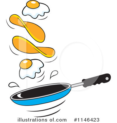 Fried Egg Clipart #1146423 by Johnny Sajem