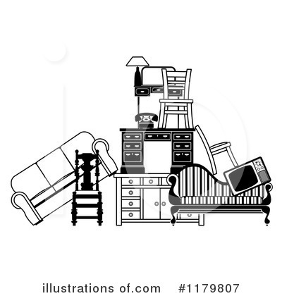 Royalty-Free (RF) Furniture Clipart Illustration by AtStockIllustration - Stock Sample #1179807