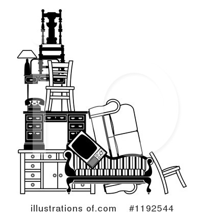 Royalty-Free (RF) Furniture Clipart Illustration by AtStockIllustration - Stock Sample #1192544