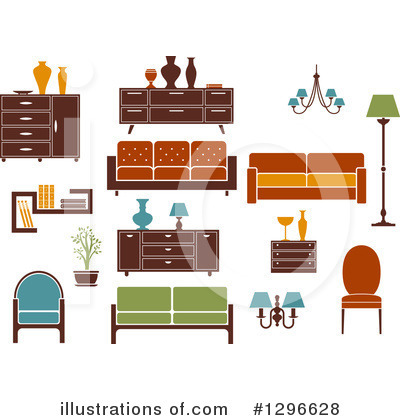 Couch Clipart #1296628 by Vector Tradition SM