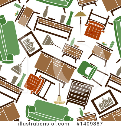 Chair Clipart #1409367 by Vector Tradition SM