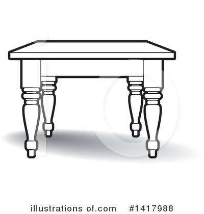 Table Clipart #1417988 by Lal Perera